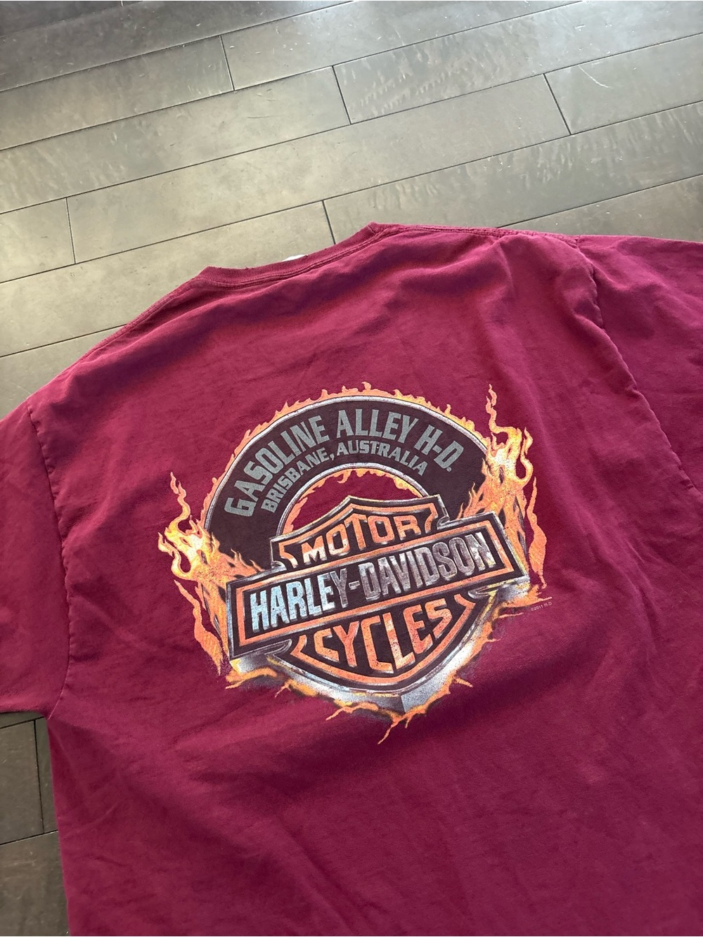 Harley Davidson flame shirt